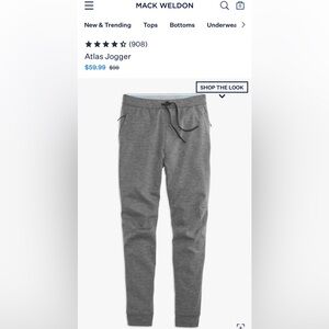 Mack Weldon Atlas Jogger in Charcoal